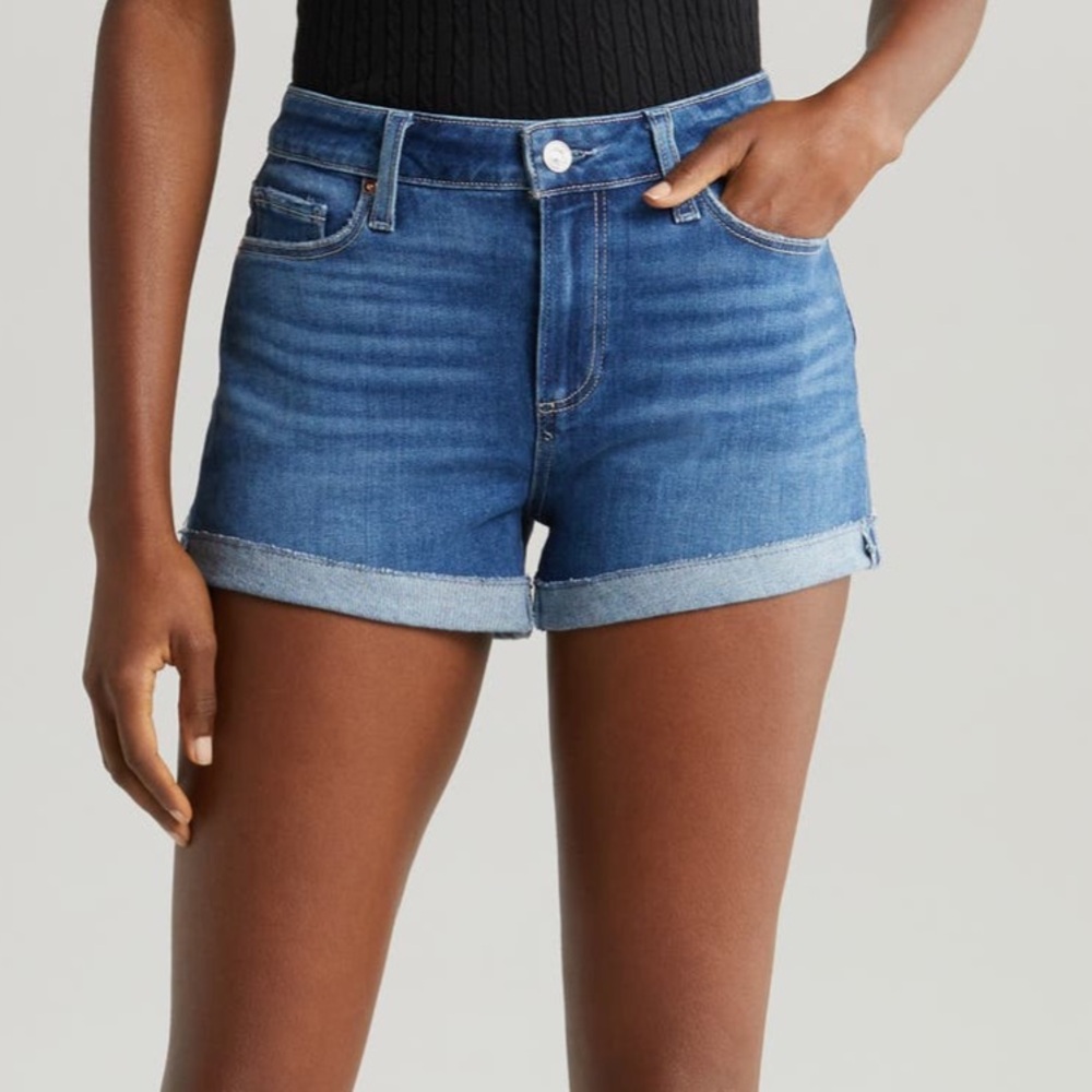PAIGE Blue Denim Jean Shorts